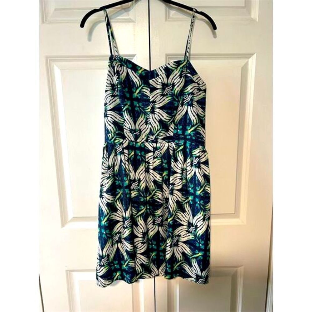 Gap Women's Tropical Print Sundress Size 10 Multicolor Casual Short